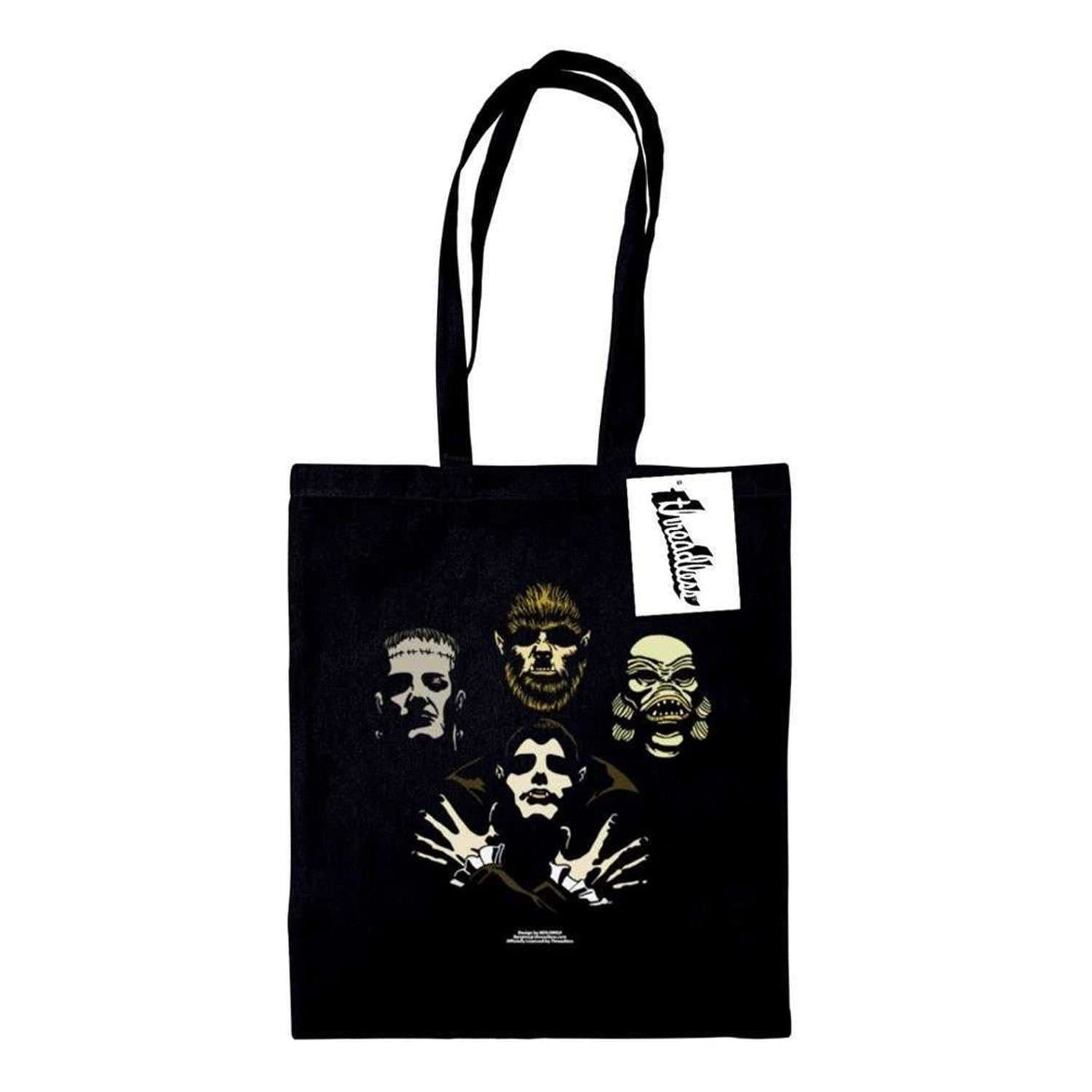 Benjimoji Benjimoji Men's Monster Rhapsody Tote Bag in Black
