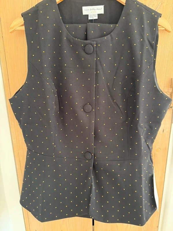 Never Fully Dressed Never Fully Dressed - Black Hotfix Marnie Trouser and Waistcoat