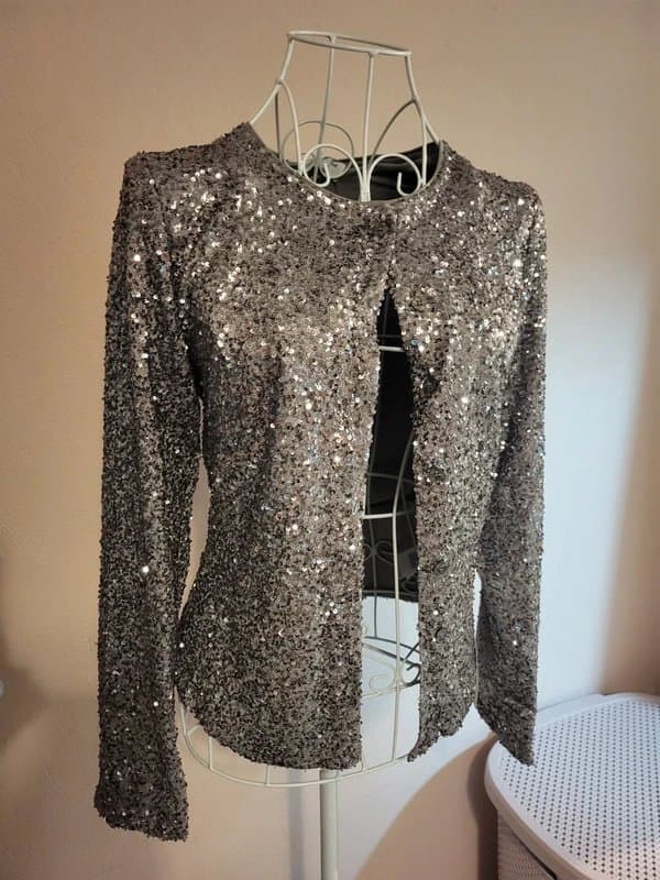 Never Fully Dressed Party sequin blazer