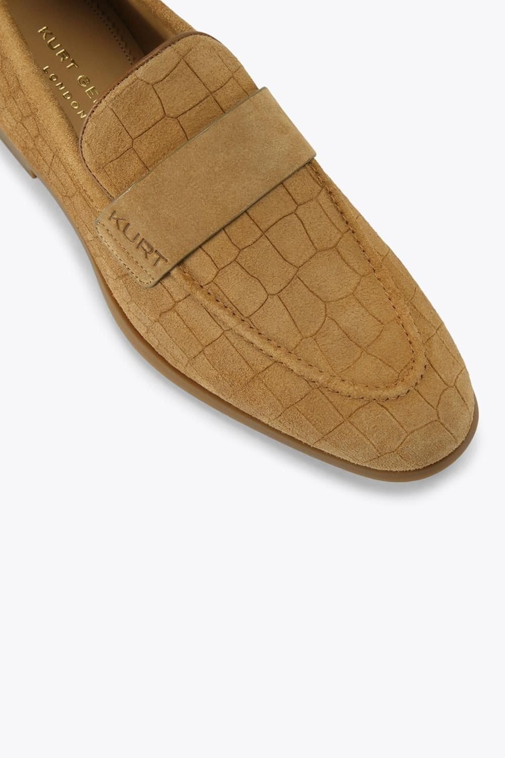 Kurt Geiger London Kurt Geiger London Men's 'Aldgate Flex' Suede Croc Print Shoes in Camel - 4