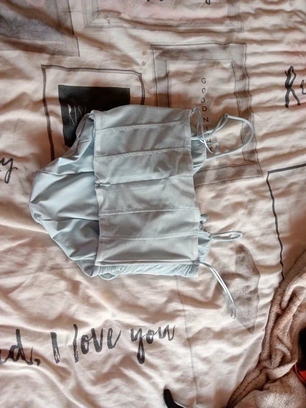 Bershka Blue corset top