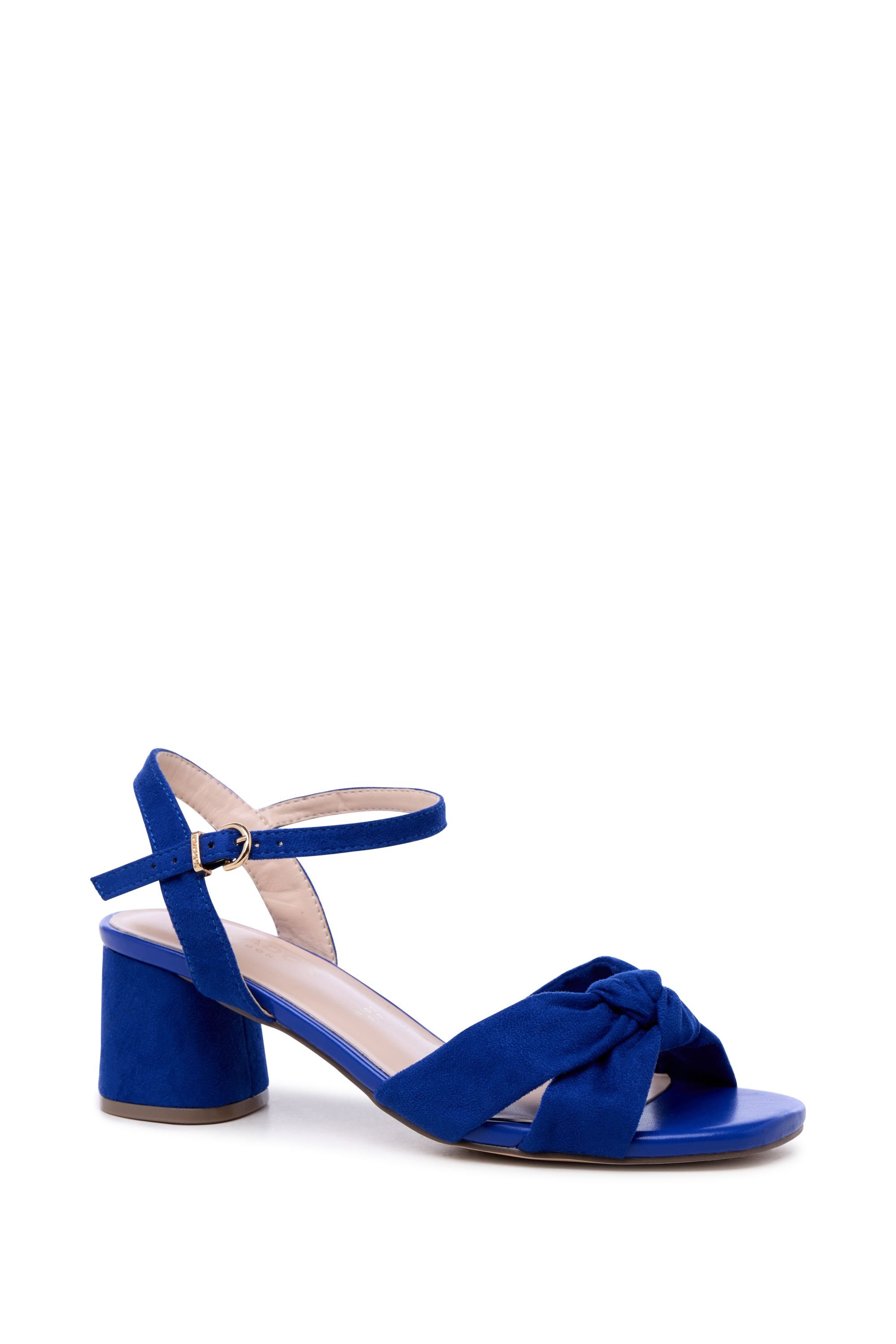 Paradox London Paradox London Women's 'Nalani' Wide Fit Block Heel Sandal in Royal - 2