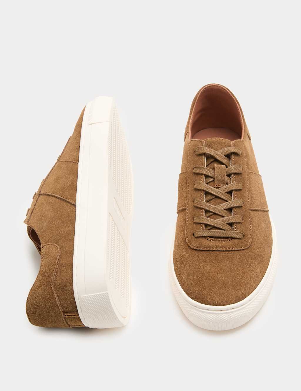 Marks & Spencer M&S Suede Trainers Tan - 2
