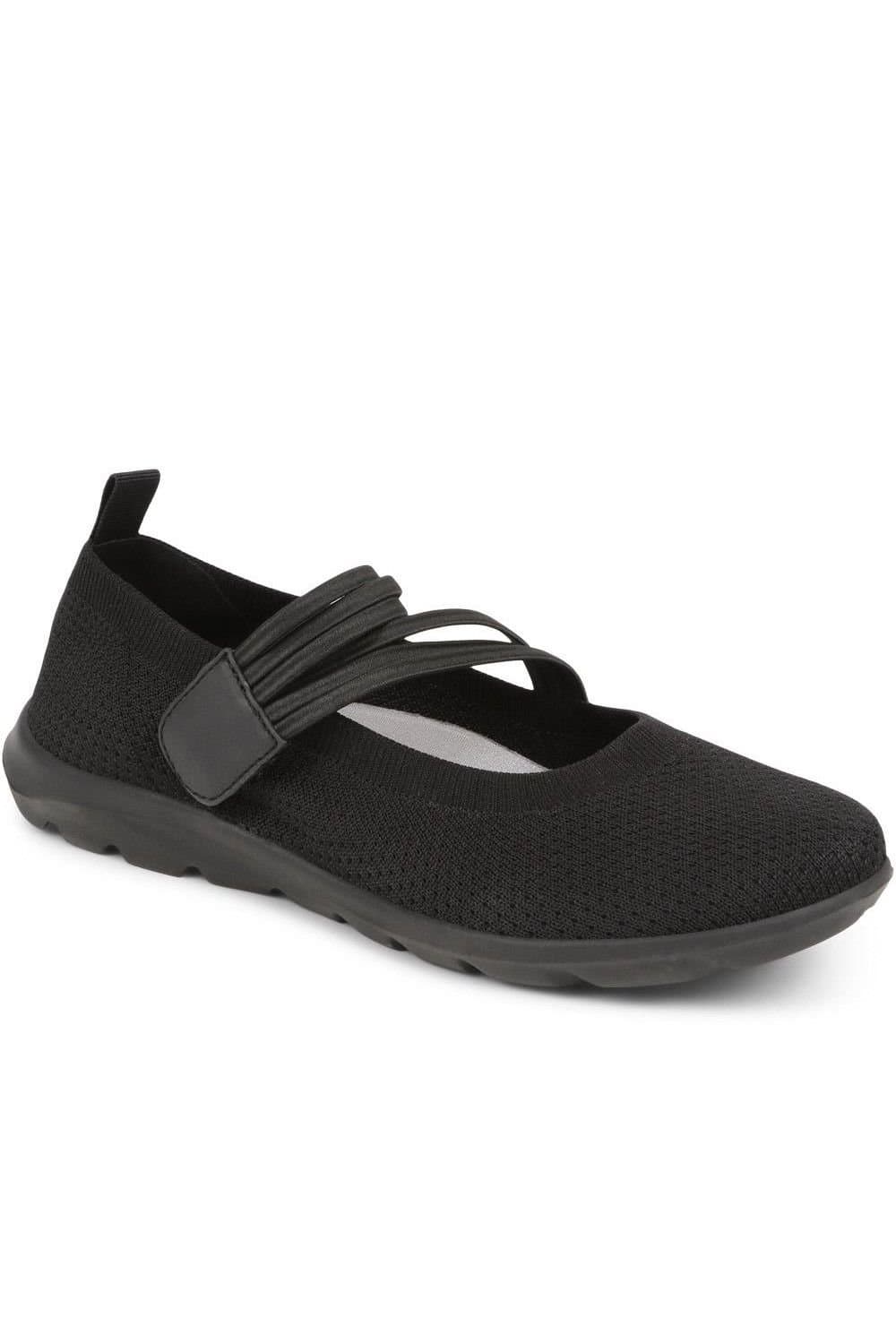 Pavers Pavers Women's Casual Trainer Pumps in Black