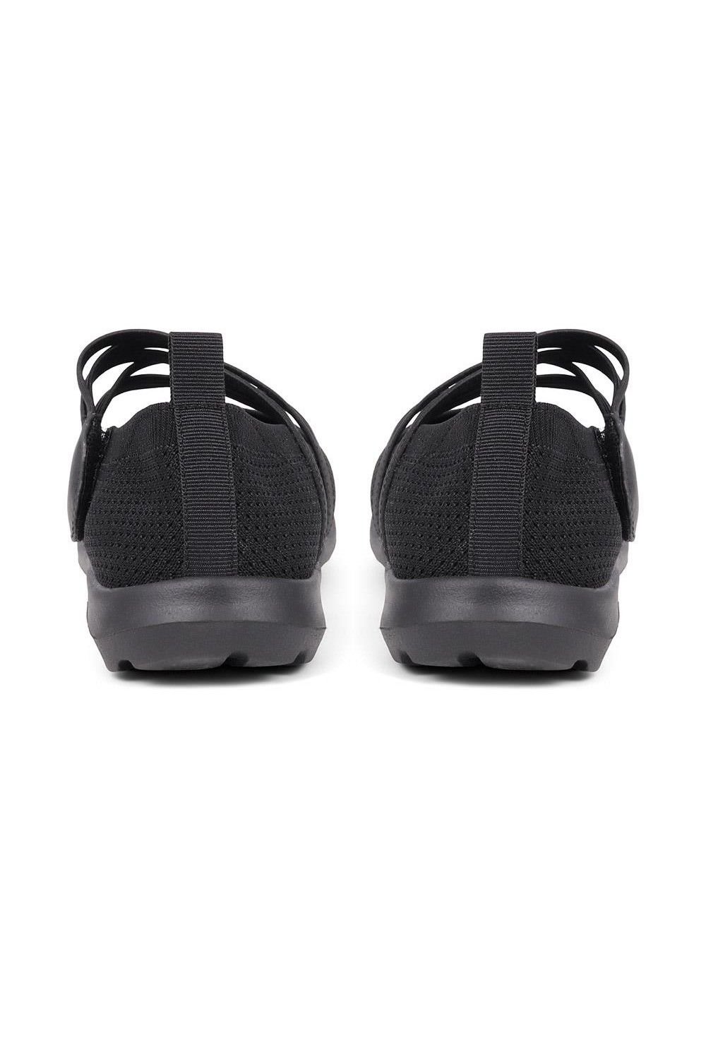 Pavers Pavers Women's Casual Trainer Pumps in Black - 3