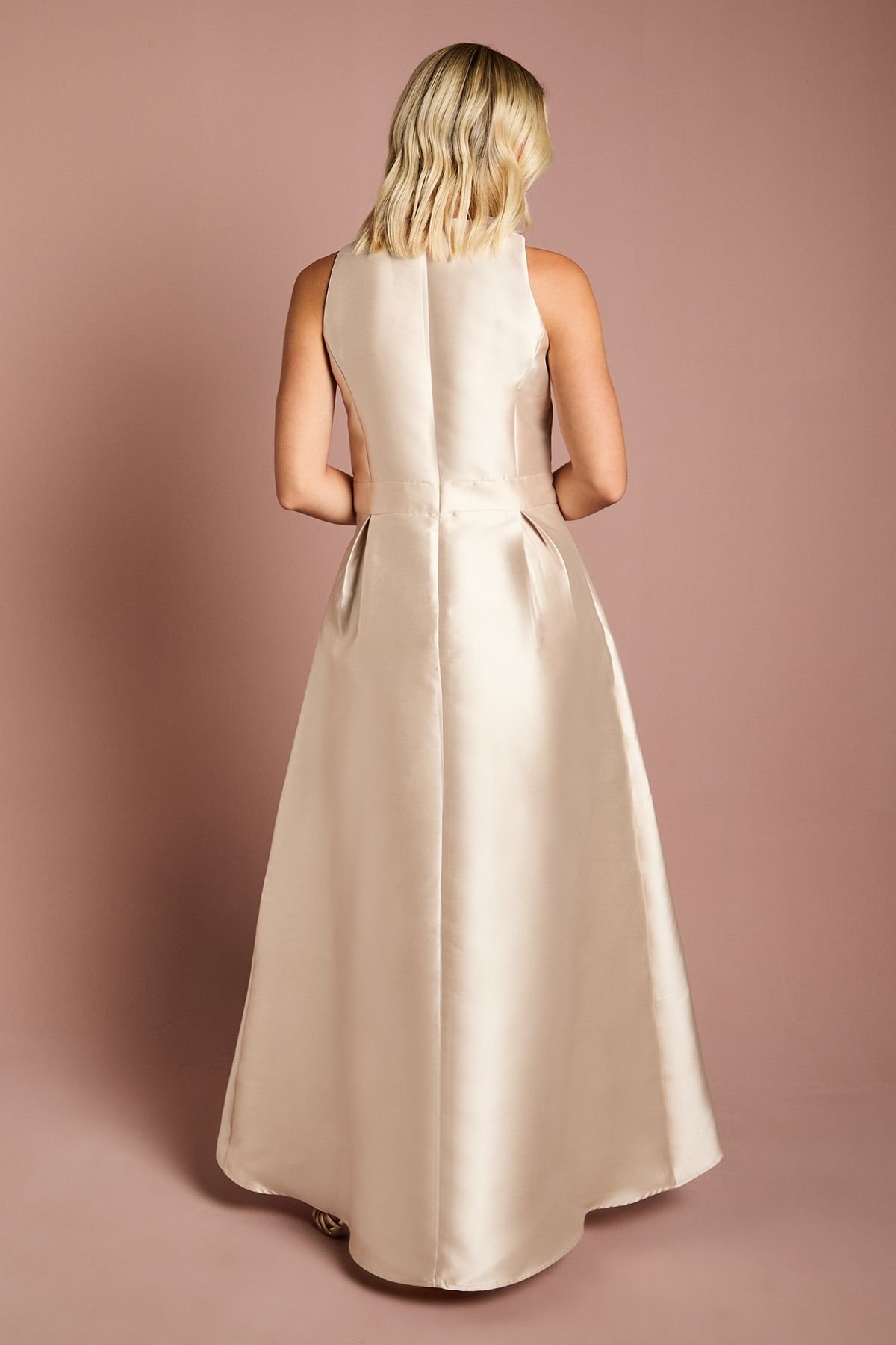 Coast Coast Women's Teen Waterfall Bridesmaid Dress in Champagne - 3