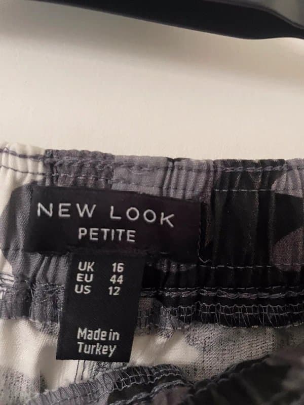 New Look Cami Combat Grey Black Trousers