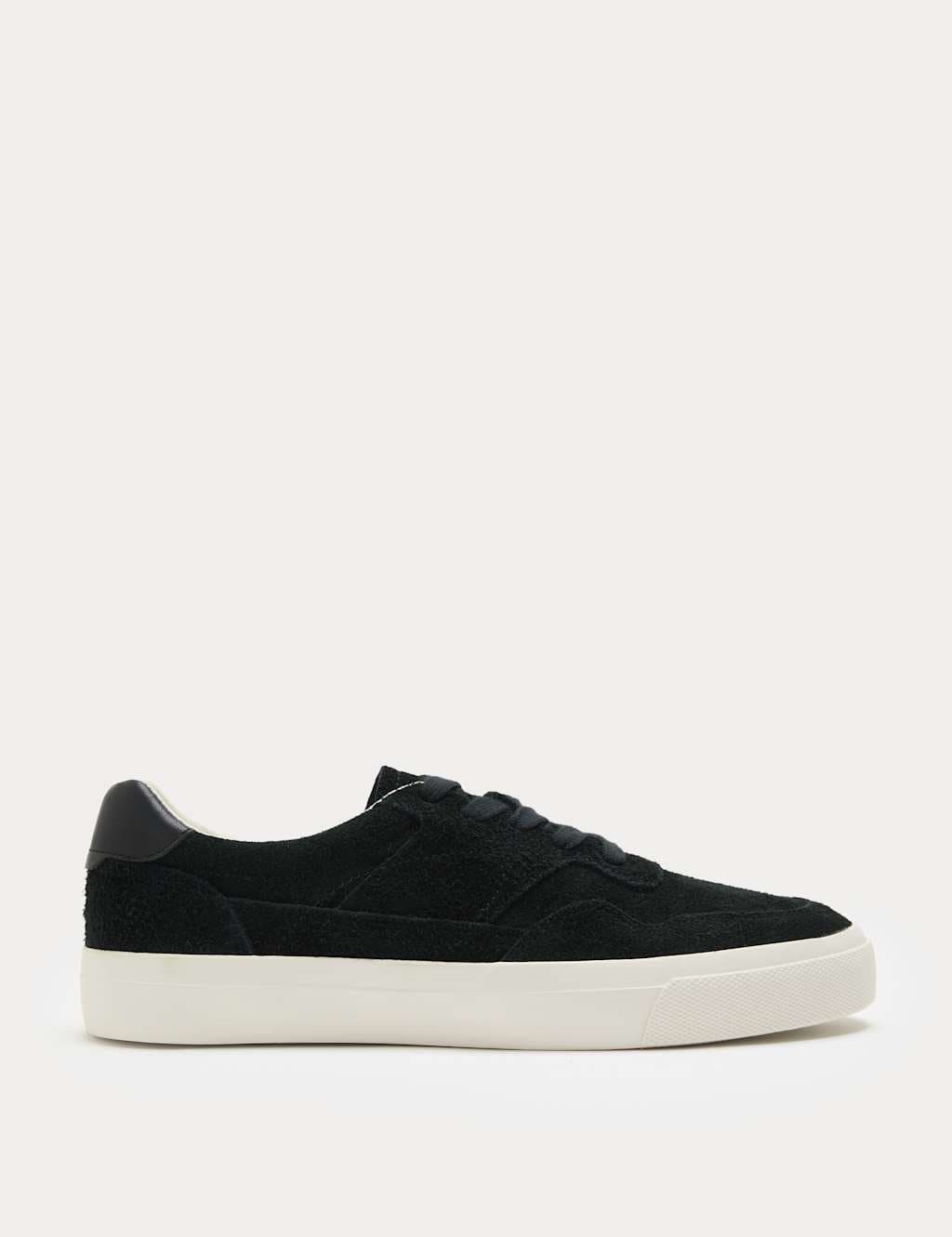 Marks & Spencer M&S Suede Lace up Trainers Black