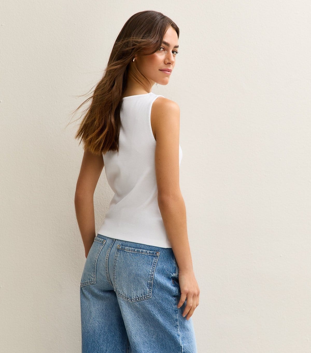 New Look Women's Petite White Button Up Vest New Look - 4