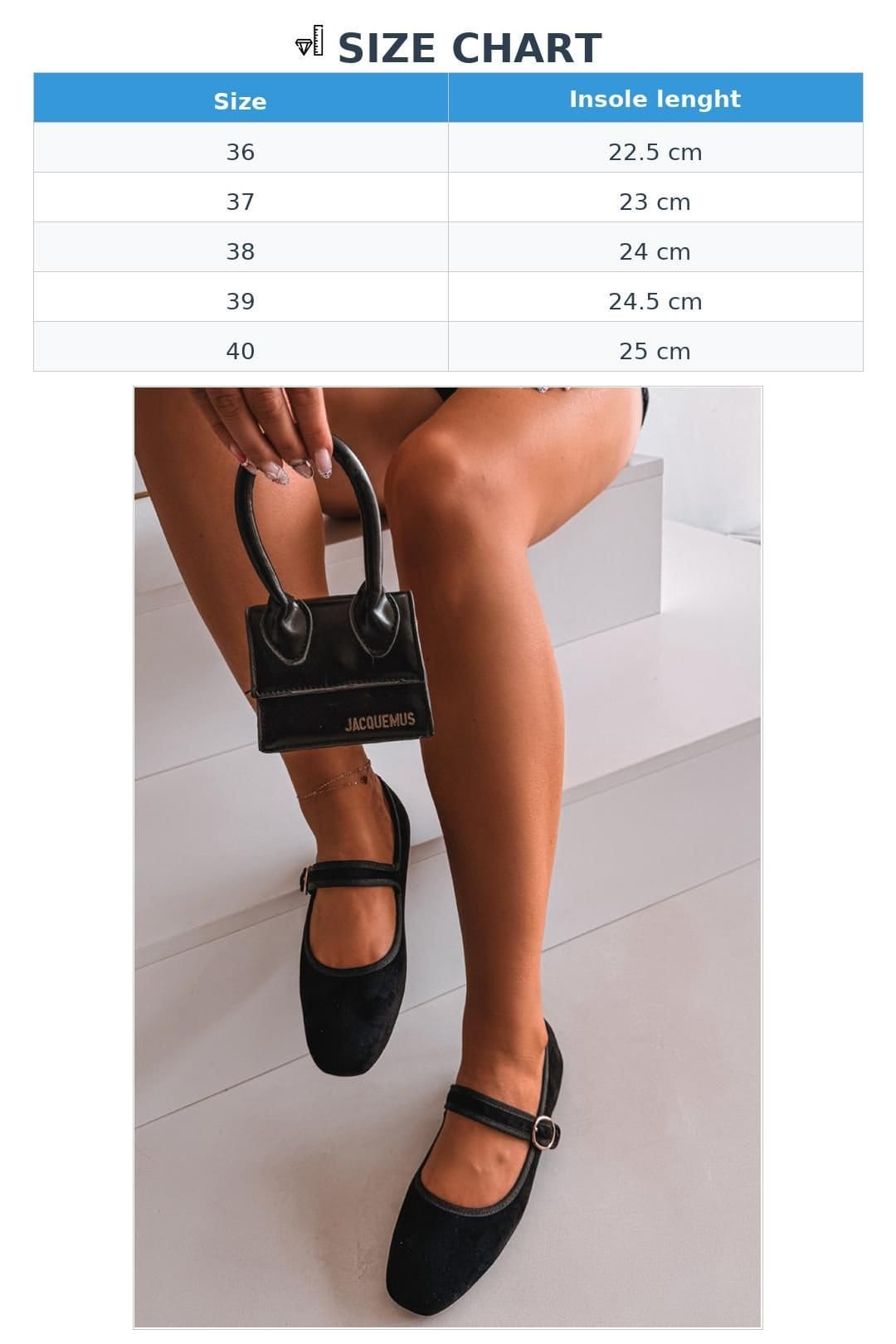 Love Lace Love Lace Women's Faux Suede Ballet Flats With Gold Buckle Strap Comfort All Day in Black - 4