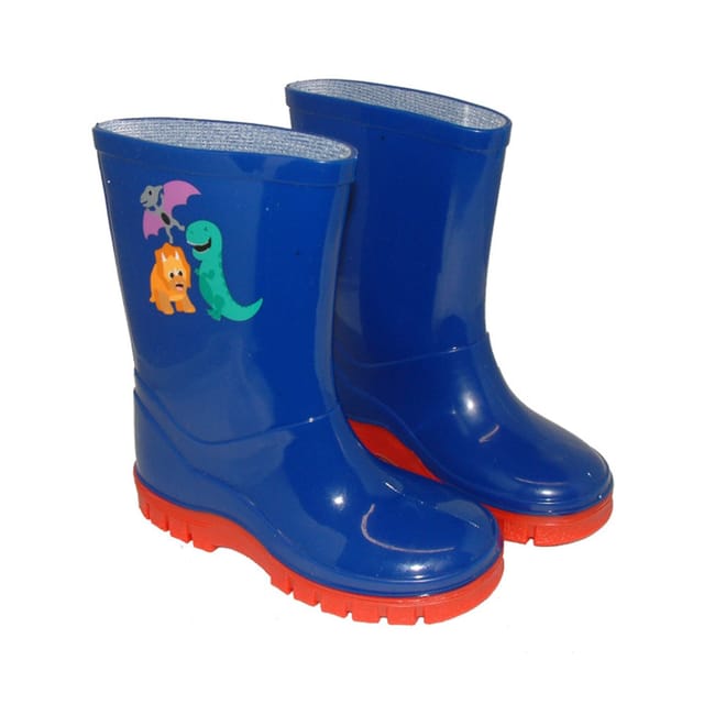 StormWells StormWells Men's Dinosaur Wellington Boots in Navy - 2