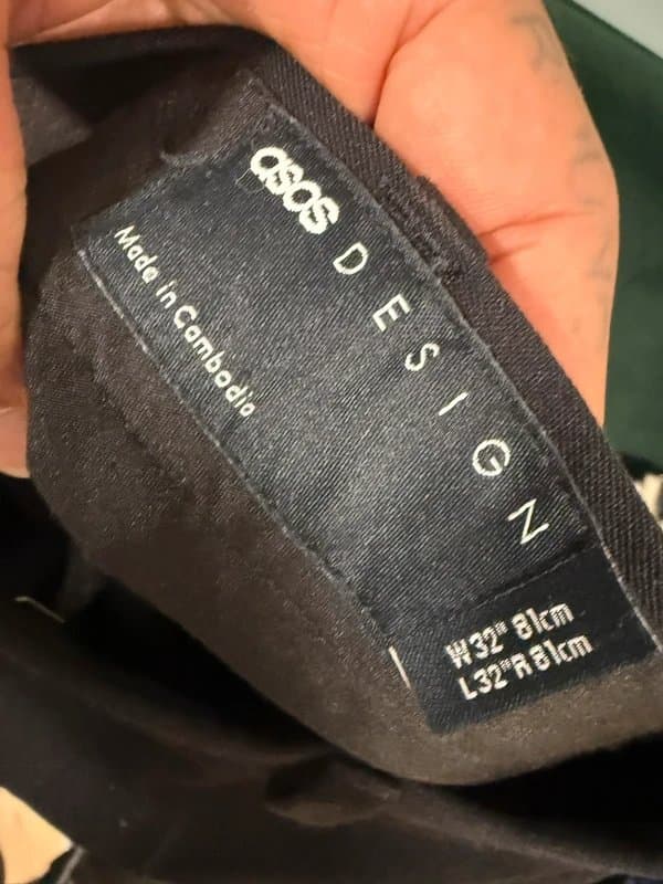 ASOS Design ASOS Black Smart Trousers
