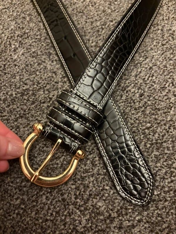 ASOS Leather croc belt