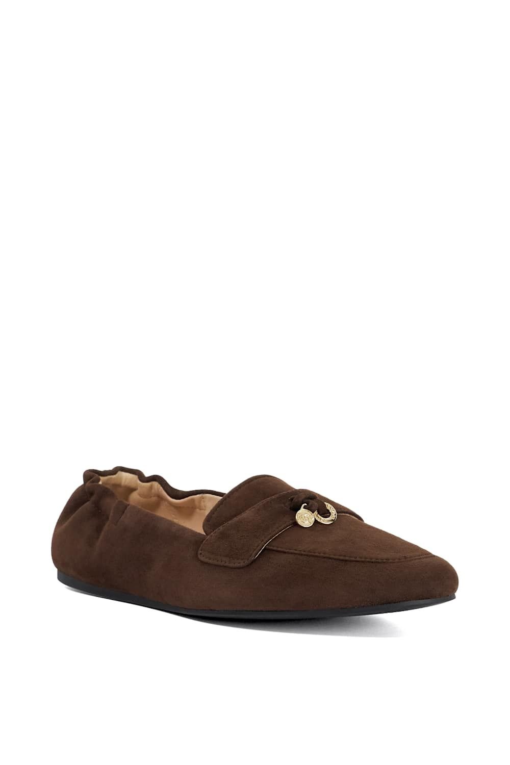 Dune London Dune London Women's 'Glamper' Suede Loafers in Brown - 2