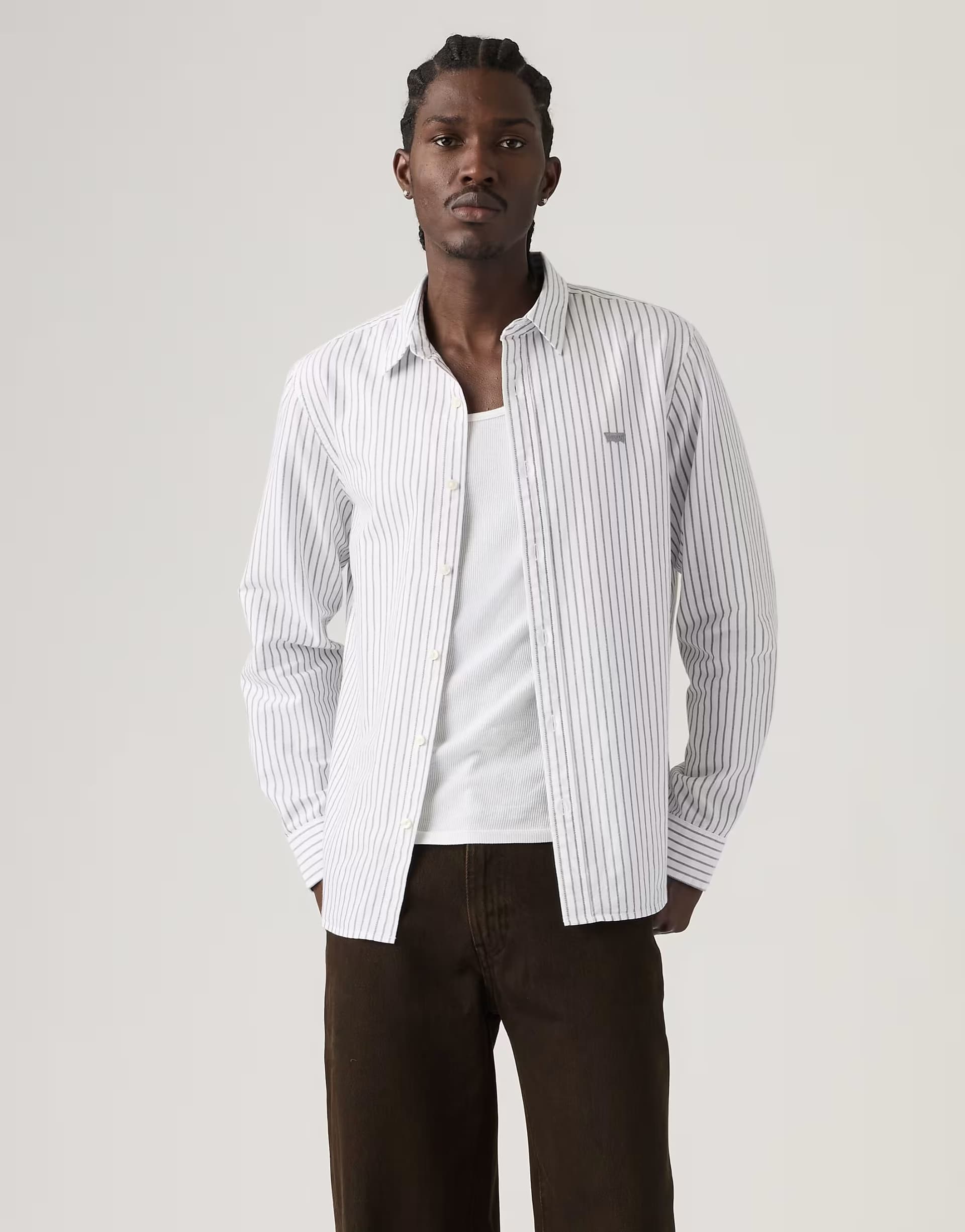 ASOS Levi's Battery housemark standard shirt in grey