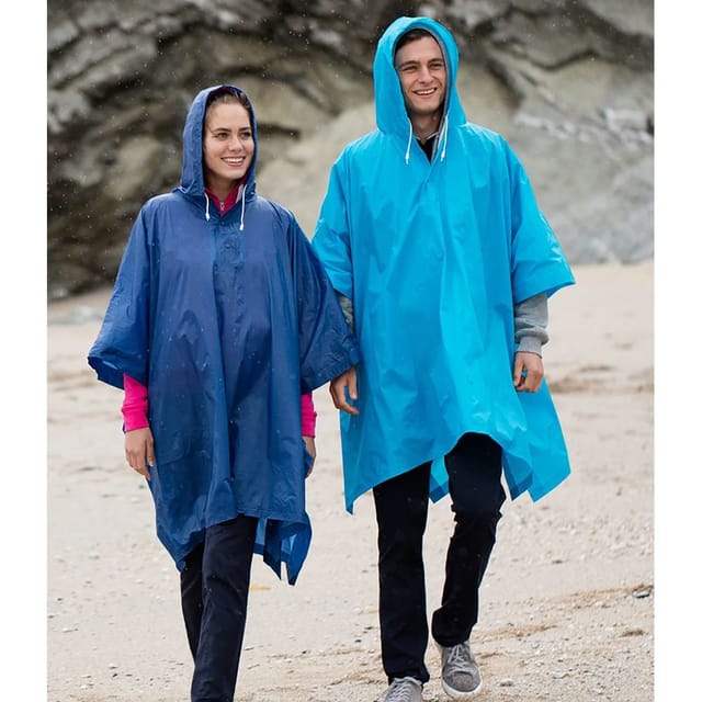 Splashmacs Splashmacs Men's Lightweight Rain Poncho in Dark Blue - 3