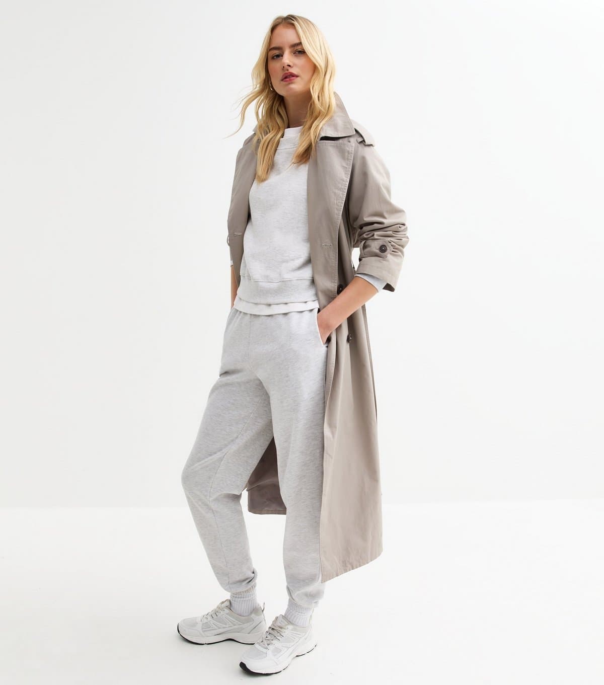 New Look New Look Pale Grey Jersey Joggers for Women