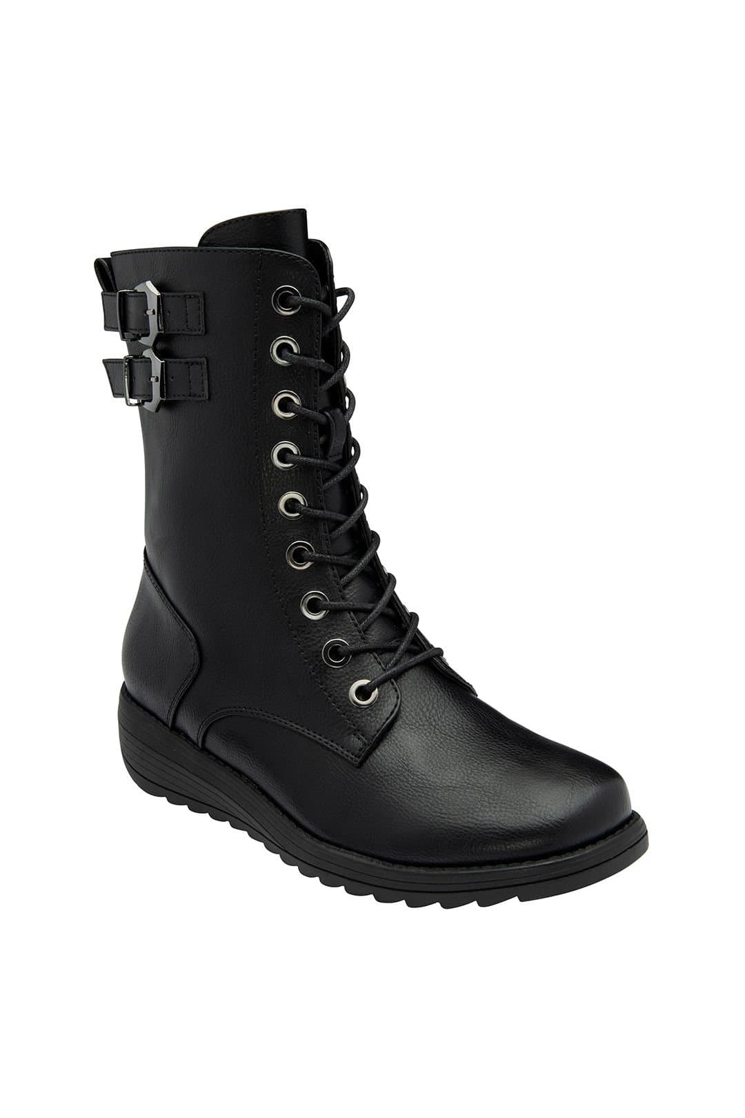 Lotus Lotus Women's Black 'Valberg' Zip-Up Boots