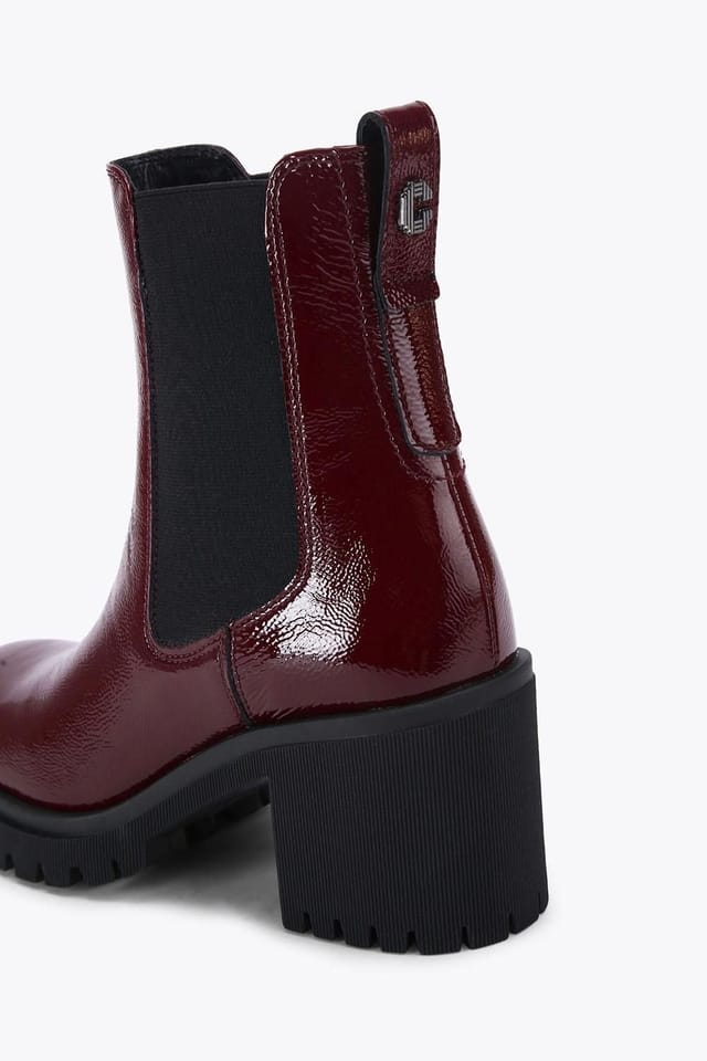 Carvela Carvela Women's 'Mega' Leather Boots in Red - 3