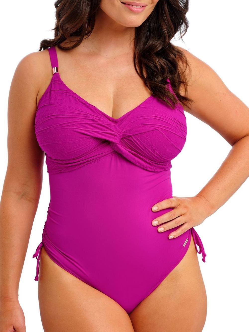 Fantasie Fantasie Women's Beach Waves Twist Front Swimsuit in Pink - 2