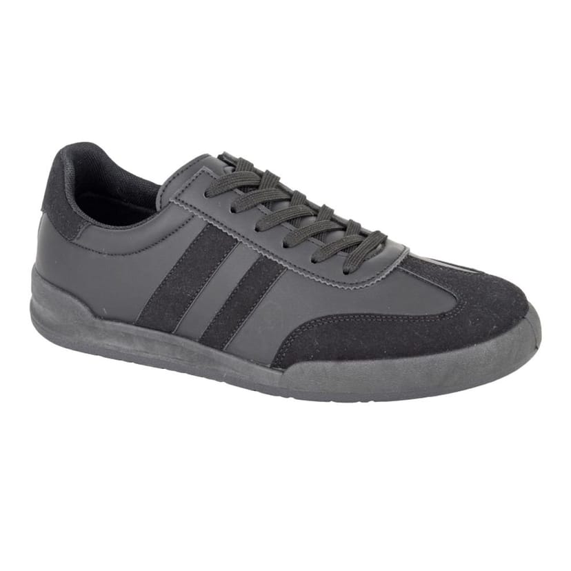 Rdek Rdek Men's Kite Synthetic Nubuck Trainers in True Black - 1