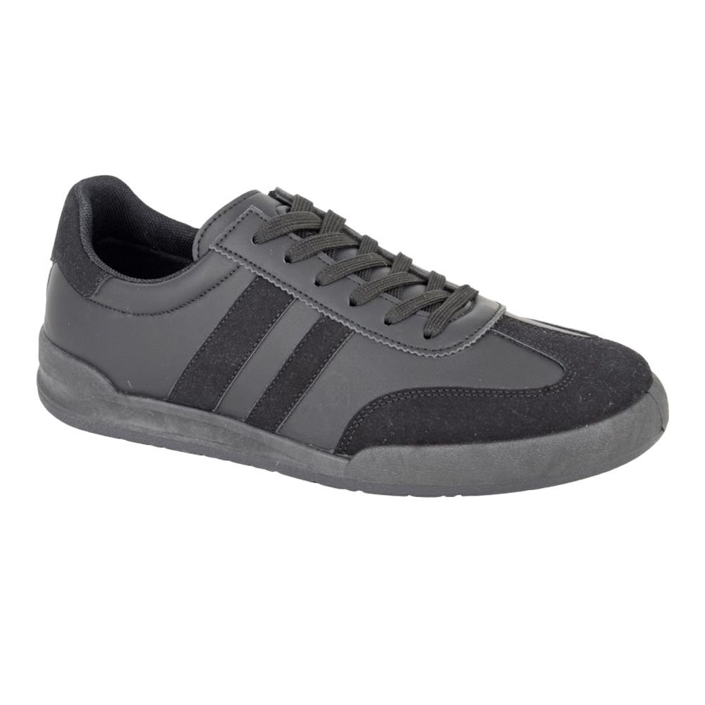 Rdek Rdek Men's Kite Synthetic Nubuck Trainers in True Black - 4