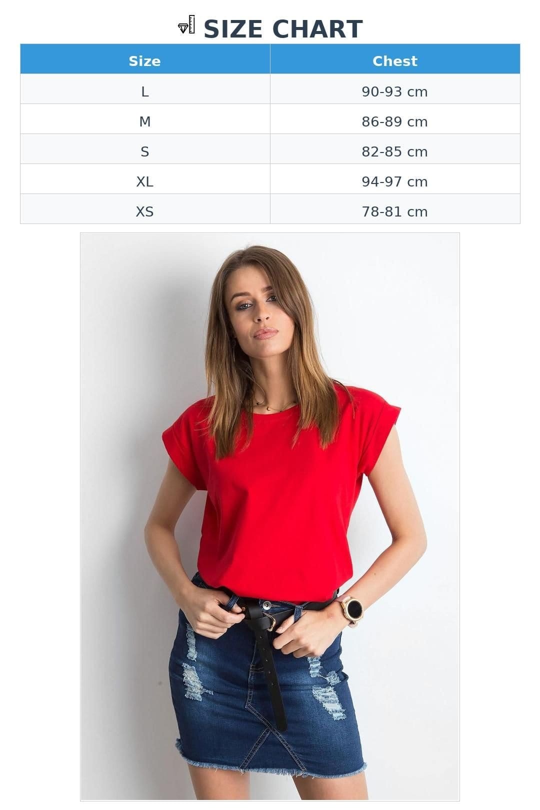 Love Lace Love Lace Women's Everyday Straight Cut Short Sleeve T-Shirt Style 168485 in Red - 4