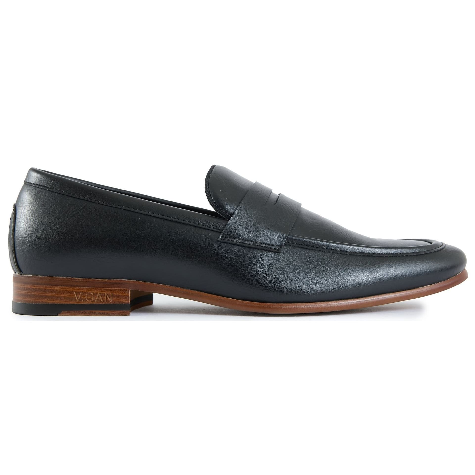 V.GAN V.GAN Men's Kola Loafer Shoes in Black
