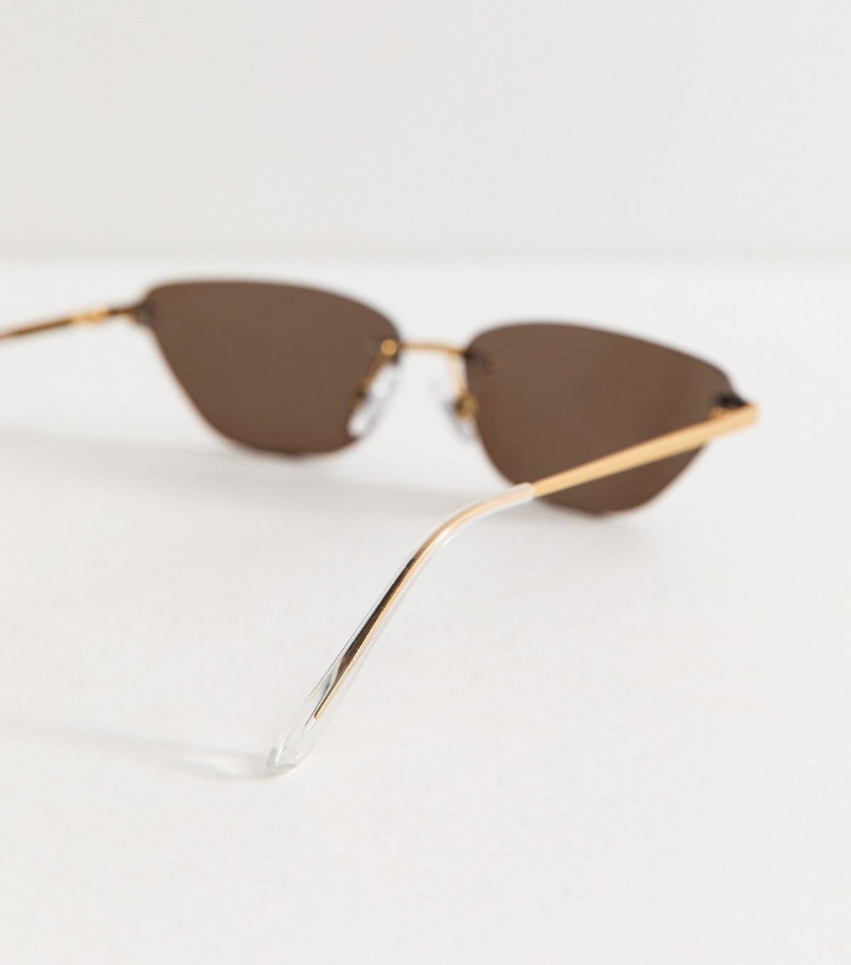 New Look Gold Metallic Cat Eye Frame Sunglasses New Look - 4