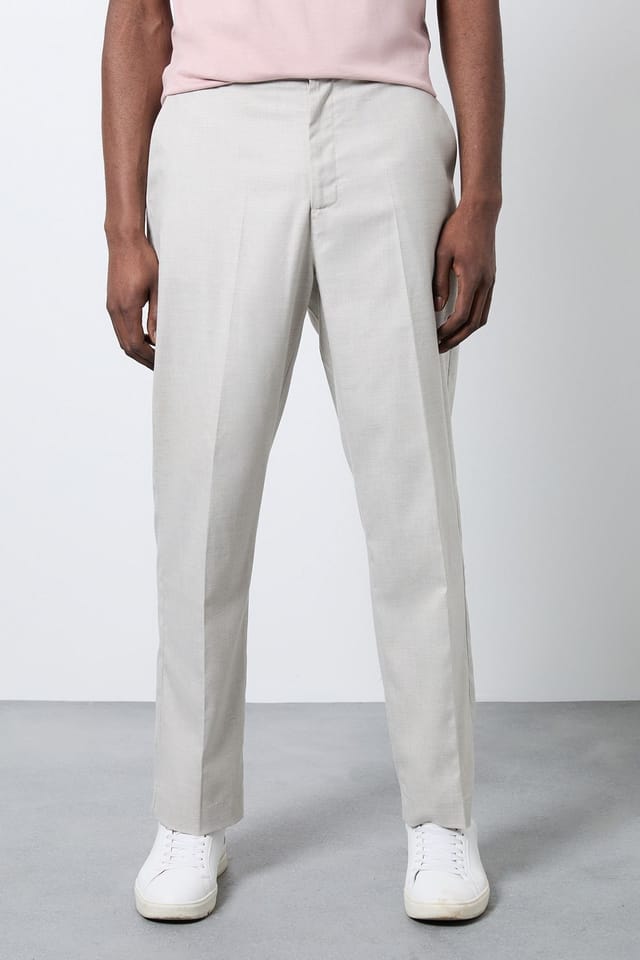 Burton Burton Men's Natural Smart Elasticated Waist Trousers - 2