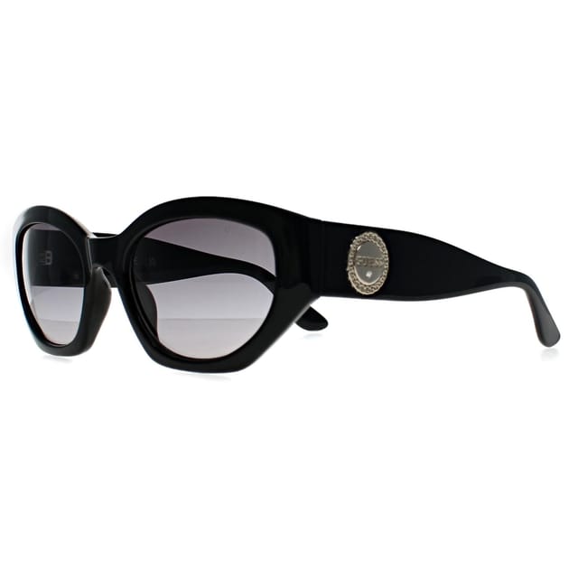 Guess Guess Women's Oval Shiny Black Grey Gradient GF6164 - 2