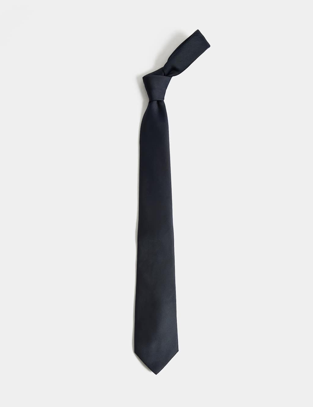 Marks & Spencer M&S Machine Washable Tie Dark Navy