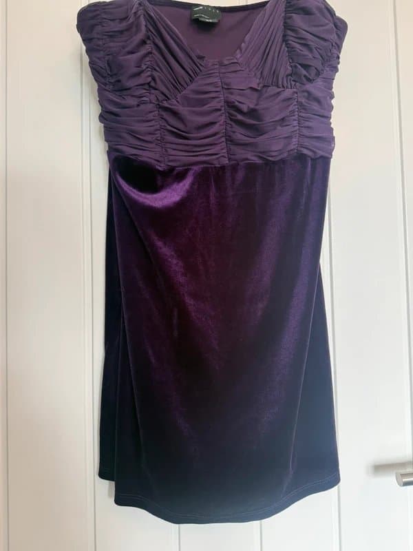 ASOS Purple ASOS luxe velvet feel dress