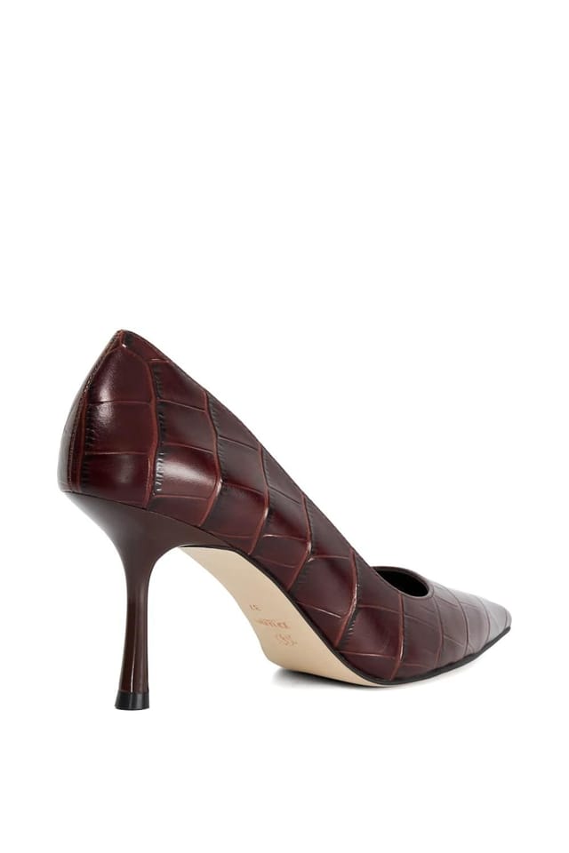 Dune London Dune London Women's 'Blaires' Leather Court Shoes in Brown - 3