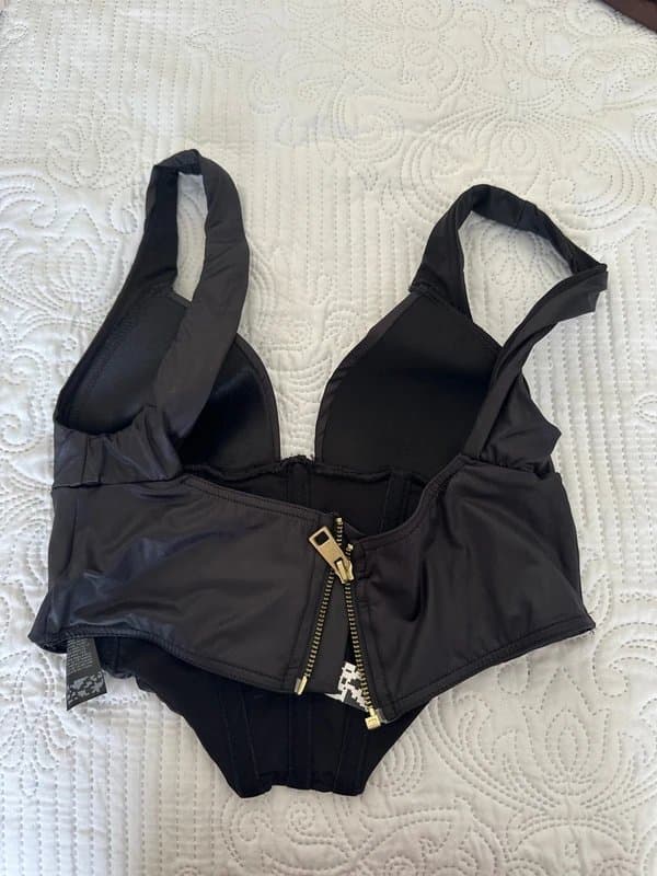 ASOS Black silk corset