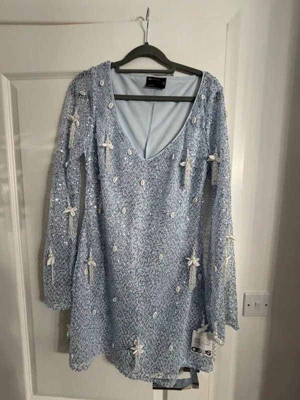 ASOS Design ASOS design blue sequin shell dress