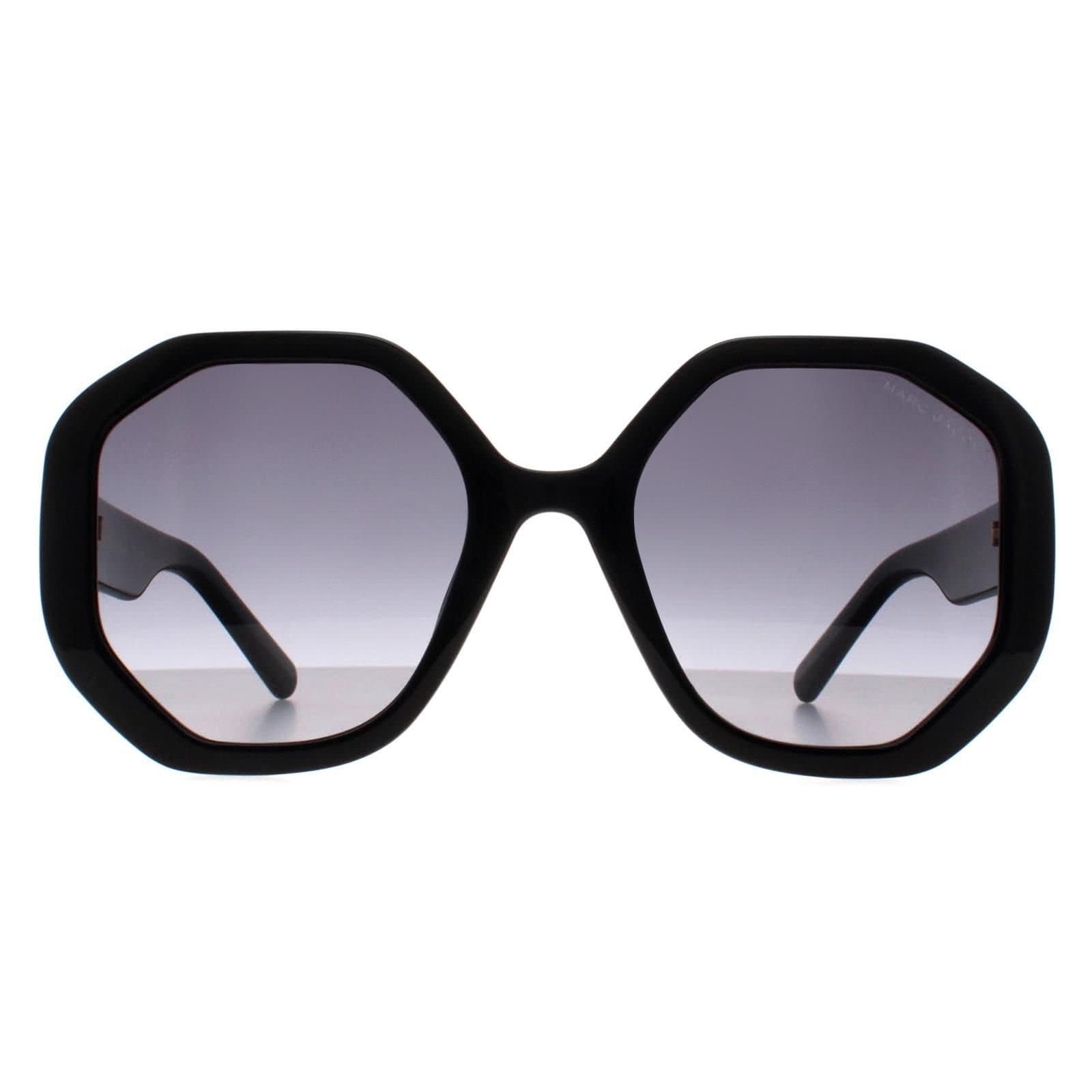 Marc Jacobs Marc Jacobs Women's Round Shiny Black Dark Grey Gradient MARC 659/S