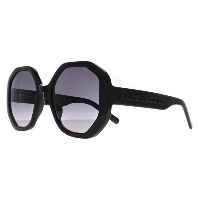 Marc Jacobs Marc Jacobs Women's Round Shiny Black Dark Grey Gradient MARC 659/S - 2