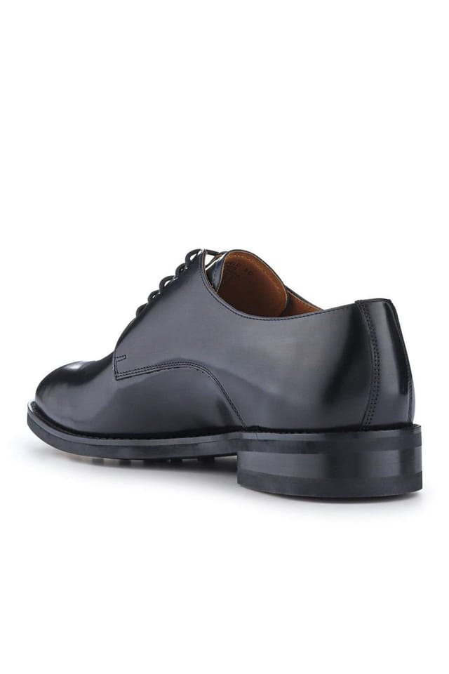 Jones Bootmaker Jones Bootmaker Men's Chesterfield Smart Leather Blake Stitched Shoes in Black - 3