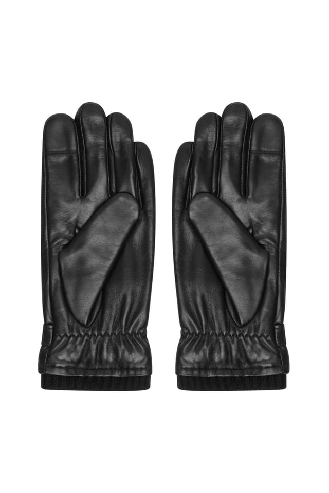 Barneys Originals Barneys Originals Men's Gift Boxed Real leather Gloves in Black - 3