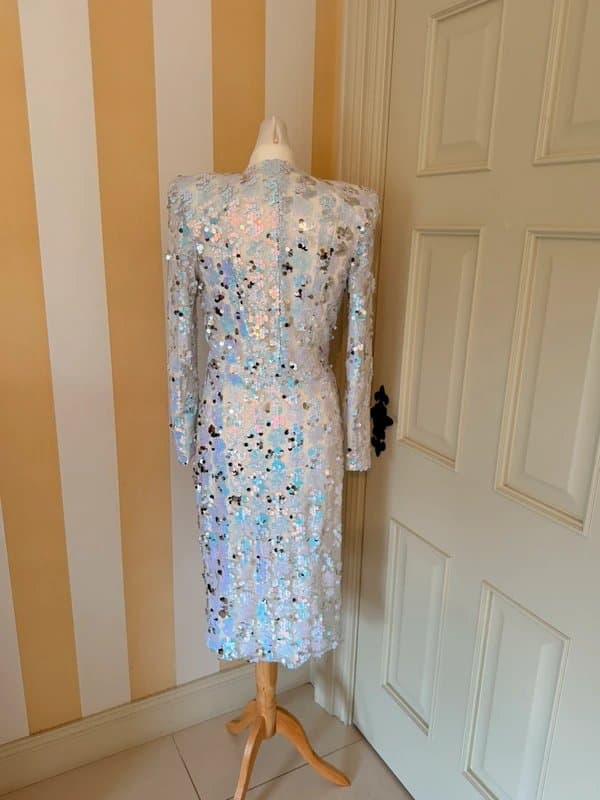 Kevan Jon Kevan Jon white sequin dress