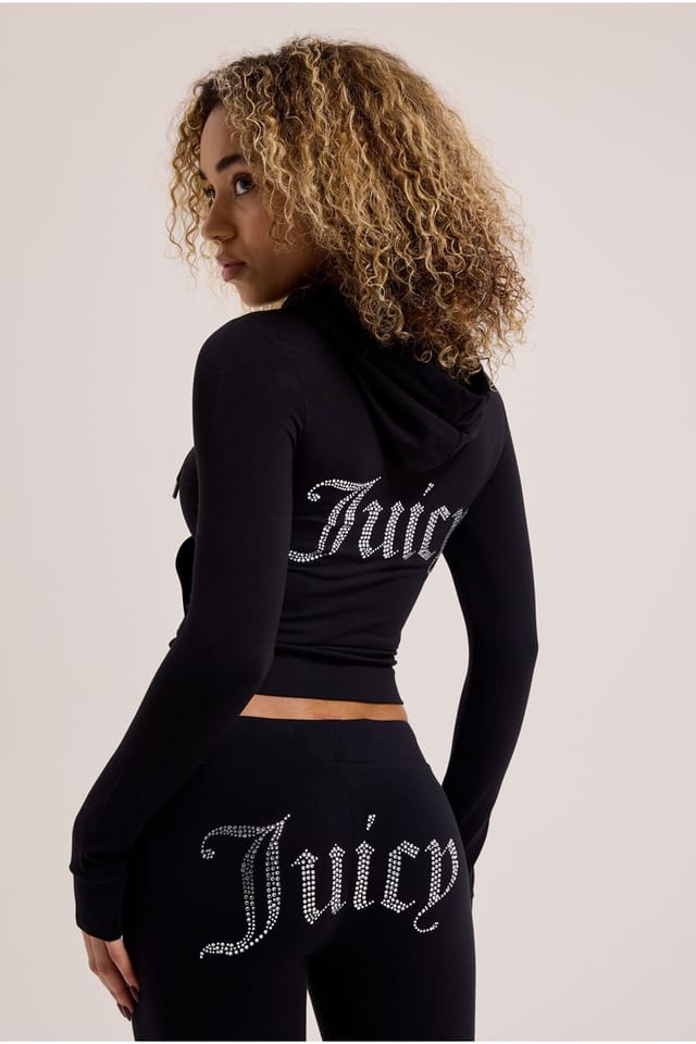 Juicy Couture Juicy Couture Women's Oola Outline Hoodie Black - 2