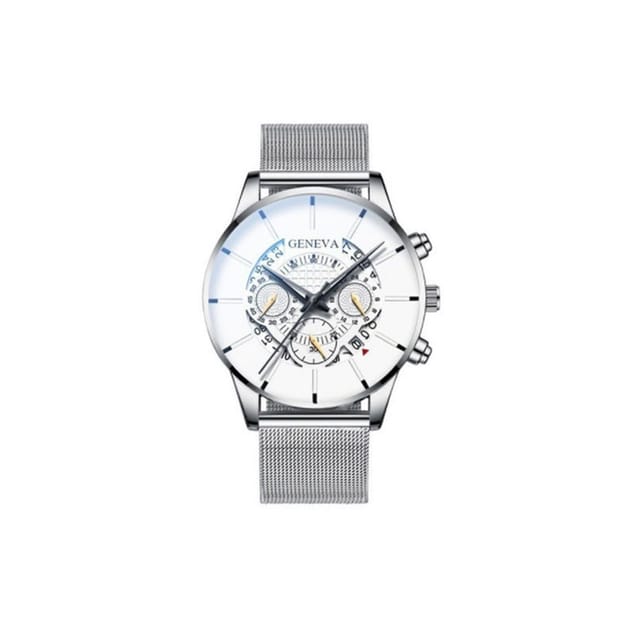 Lovii Lovii Men's Men Business Timepiece with Stainless Steel Mesh Strap in Silver - 2