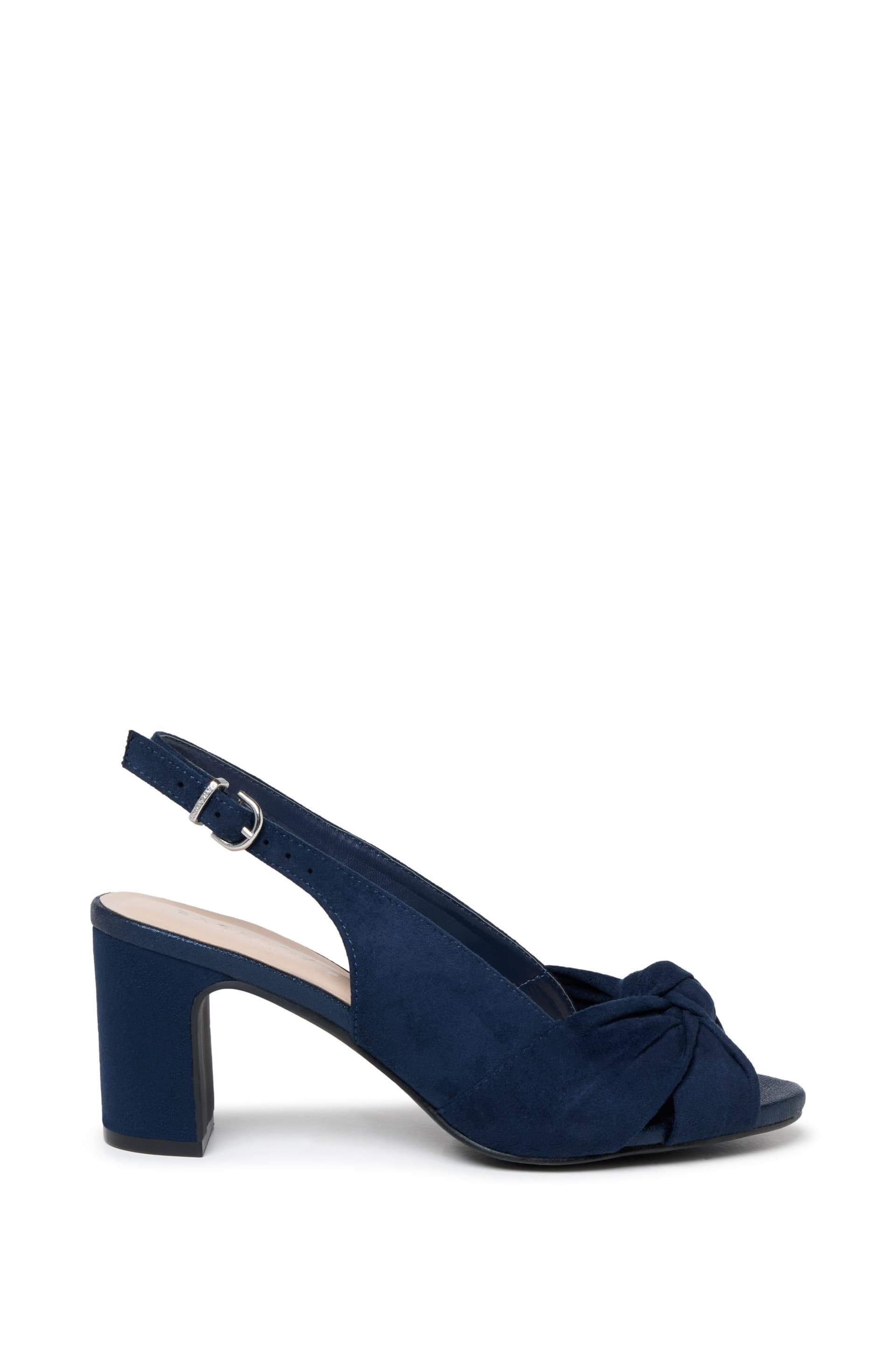 Paradox London Paradox London Women's Noreen' Wide Fit Block Heel Sandals in Navy
