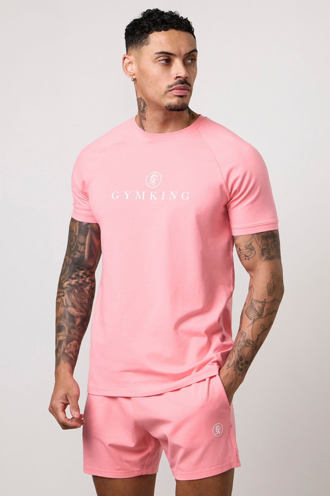 Gym King GYM KING Men's Pro Tee Washed Pink