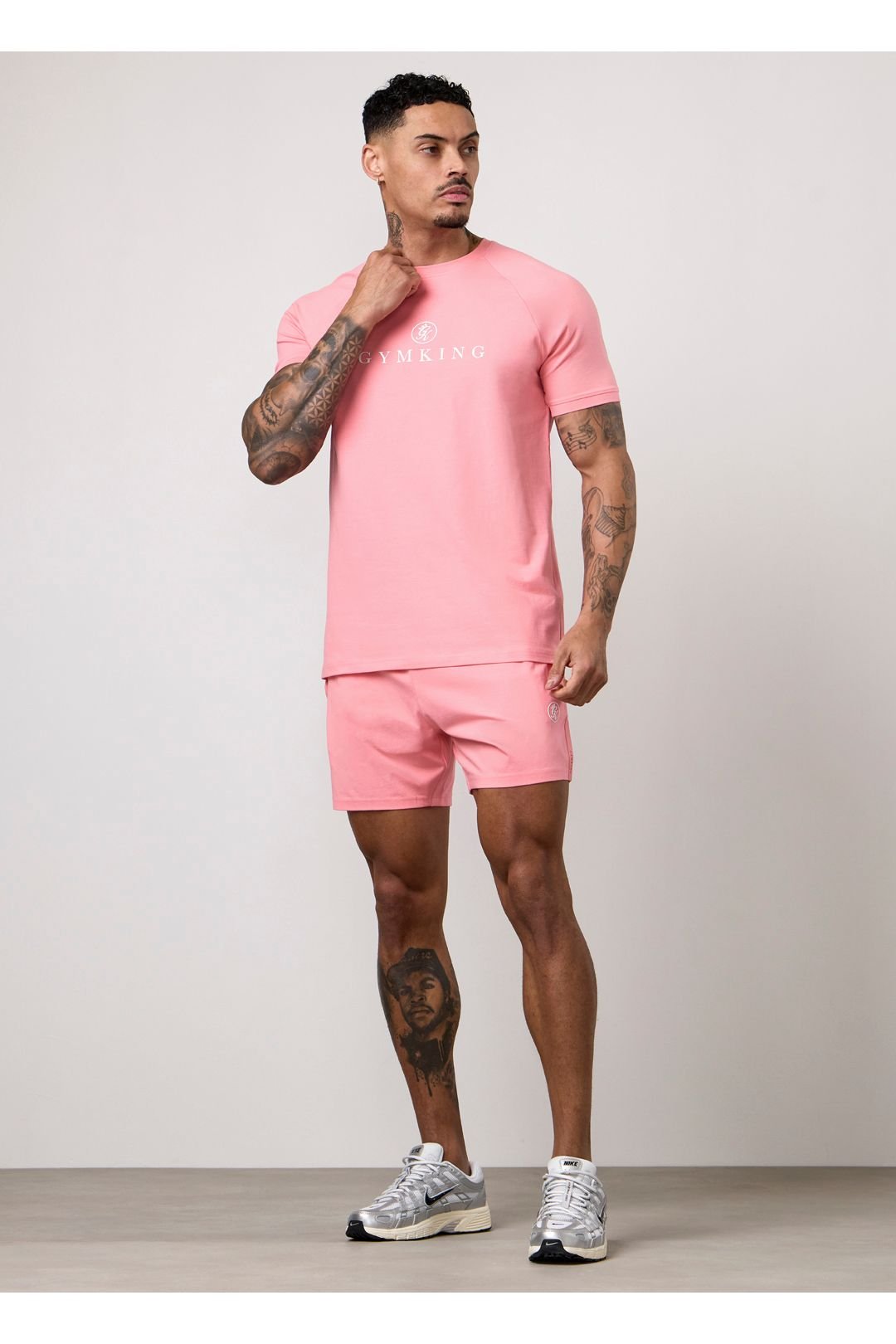 Gym King GYM KING Men's Pro Tee Washed Pink - 3