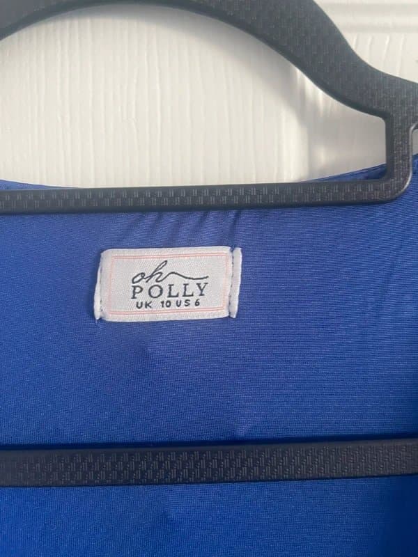 Oh Polly Oh Polly – Chelsea Mini Dress, size UK 10 / US 6, in electric blue.