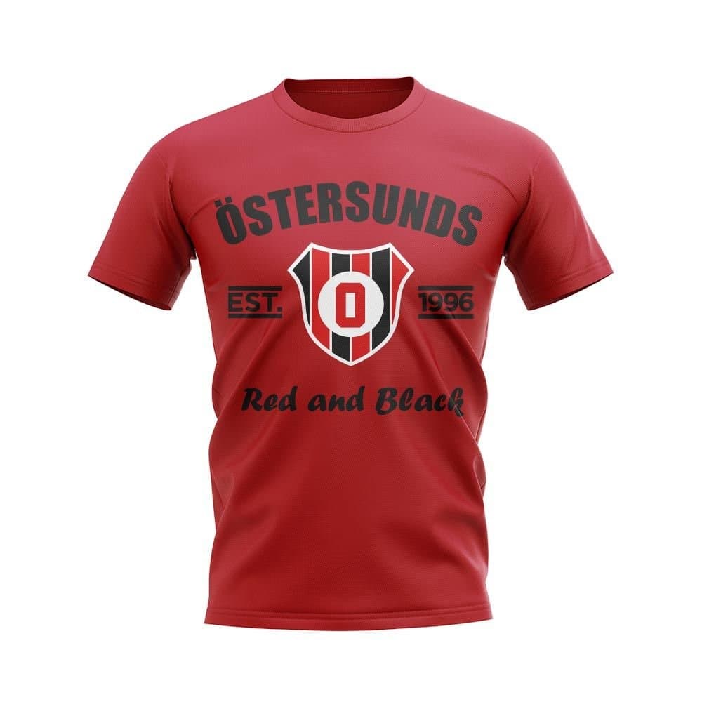 Ostersunds Ostersunds Men's Personalised Established Football T-Shirt in Red