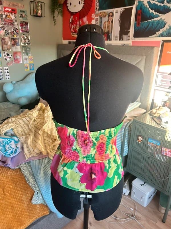 Bershka Floral tank top