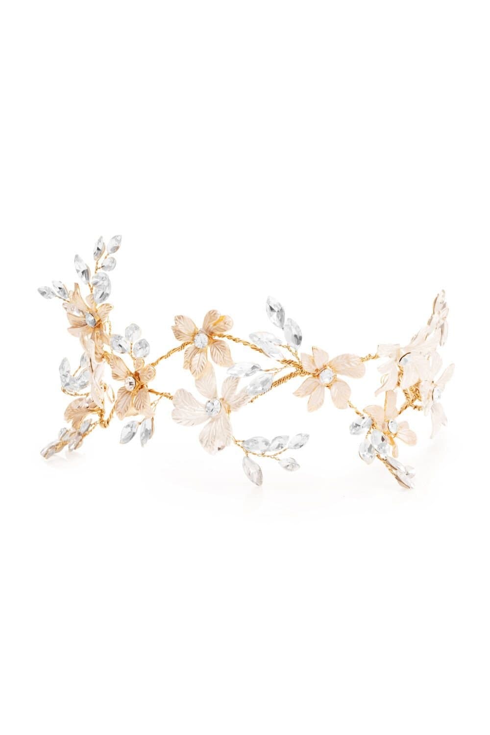 Jon Richard Jon Richard Women's Jennilee Silver Plated 2 Tone Floral Hair Slide - Gift Pouch in Gold